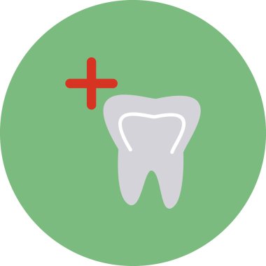 diş simgesi vektör illüstrasyonu