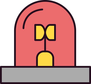 Vektör illüstrasyonu, siren simgesi