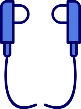 Eller serbest kulaklık vektör çizimi