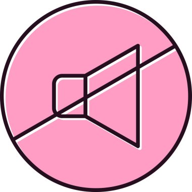 Hacim düğmesinin vektör illüstrasyonu. Dilsiz 