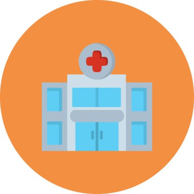 Hastane Simgesi Vektör İllüstrasyonu