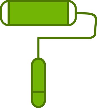 boya silindirli ikon vektörü, paten boyası, illüstrasyon