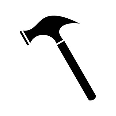 Çekiç. Web simgesi basit illüstrasyon 