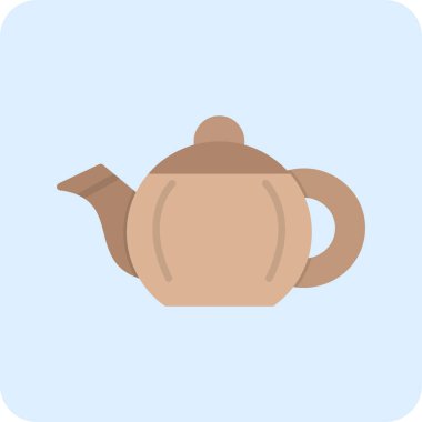 çaydanlık simgesi, basit tasarım