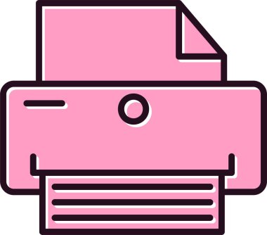 Yazıcı. Basit ağ simgesi