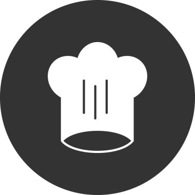 Şef şapka simgesinin vektör çizimi