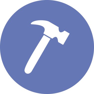 Çekiç. Web simgesi basit illüstrasyon 