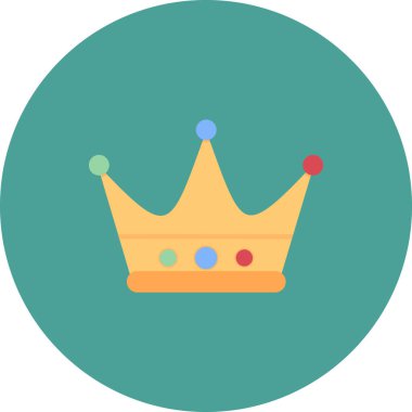 taç simgesi vektör illüstrasyonu