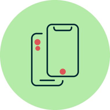 akıllı telefon simgesi, vektör illüstrasyon tasarımı