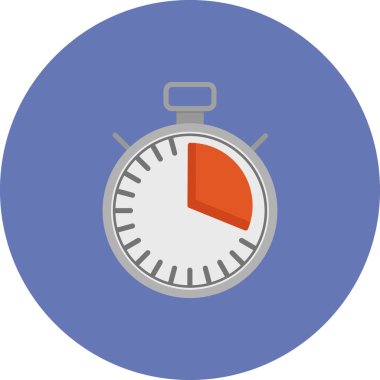 Kronometre Web simgesi basit illüstrasyon 