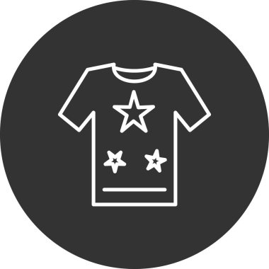 t-shirt simgesi, vektör illüstrasyonu