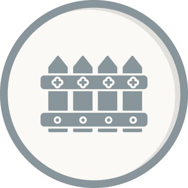 vektör bahçesi çiti simgesi