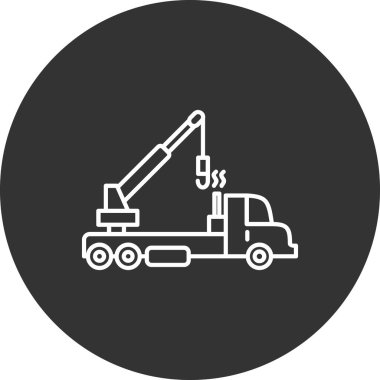 Vinç. Web simgesi basit illüstrasyon 