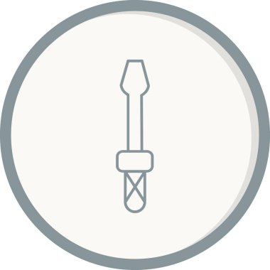 Tornavida simgesi, vektör illüstrasyonu