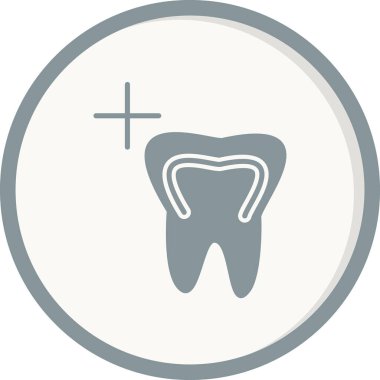 diş simgesi vektör illüstrasyonu