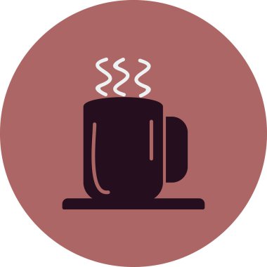 sıcak kahve fincanı, içecek, içecek, vektör illüstrasyonu