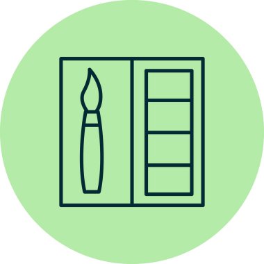 Suluboya resimlerinin vektör çizimi 