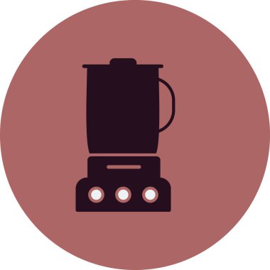 Mutfak karıştırıcı simgesi, vektör illüstrasyonu