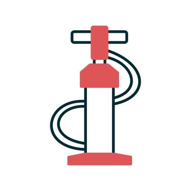 Hava pompası ikonu. özet çizimi 