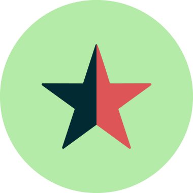 Favori yıldızımız. Web simgesi vektör illüstrasyonu 