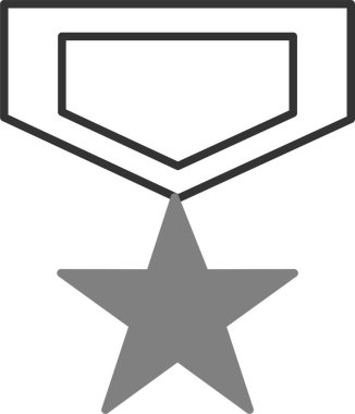 Rozet. Web simgesi basit illüstrasyon