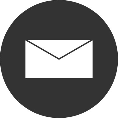 zarf web simgesi, vektör illüstrasyonu  