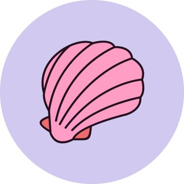 Kabuk simge vektör çizim