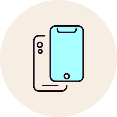 akıllı telefon simgesi, vektör illüstrasyon tasarımı