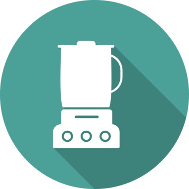 Mutfak karıştırıcı simgesi, vektör illüstrasyonu