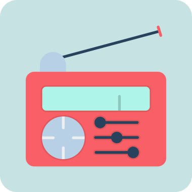 radyo simgesi vektör illüstrasyonu