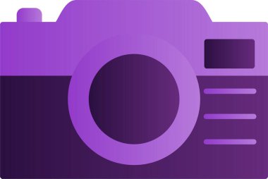 kamera simgesi vektör illüstrasyonu