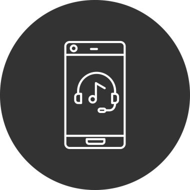 Akıllı telefon. Web simgesi basit illüstrasyon