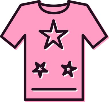 t-shirt simgesi, vektör illüstrasyonu