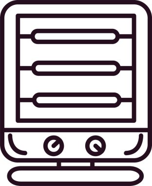 Isıtıcının vektör çizimi