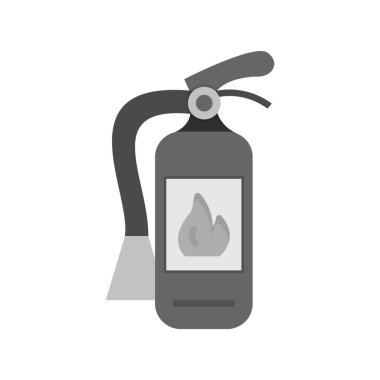 Yangın söndürücüsü. vektör simgesi 