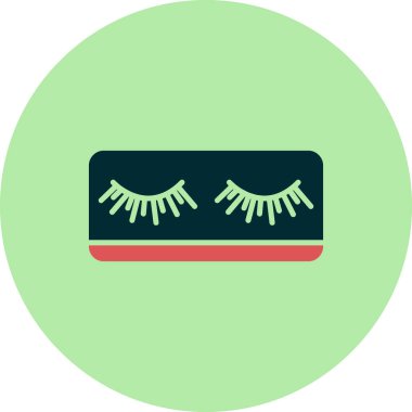 Kirpik simgesi modaya uygun olarak izole edilmiş arkaplan