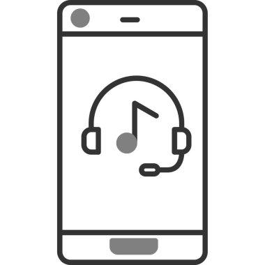 Akıllı telefon. Web simgesi basit illüstrasyon