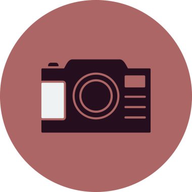 kamera simgesi vektör illüstrasyonu