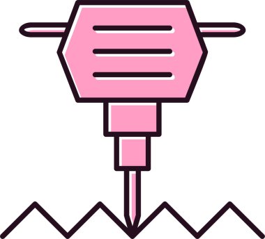 Balyoz. Web simgesi vektör illüstrasyonu