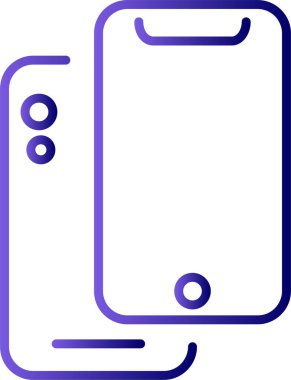 akıllı telefon simgesi, vektör illüstrasyon tasarımı