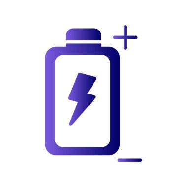 Pil simgesi şarj, illüstrasyon vektör