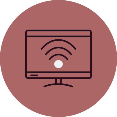 Akıllı televizyon. Web simgesi