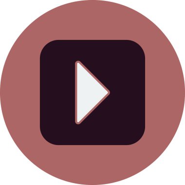 vector illustration of video play button