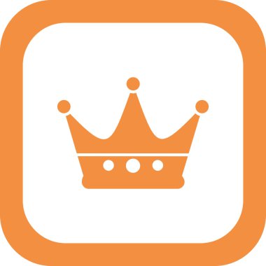 taç simgesi vektör illüstrasyonu