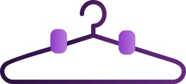 giysi askısı ikon vektör illüstrasyonu