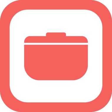 Tencere simgesinin vektör illüstrasyonu