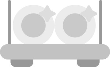 Çanak Rafının vektör illüstrasyonu