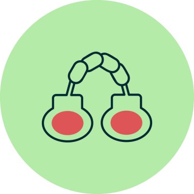 Kelepçe web simgesi basit illüstrasyon