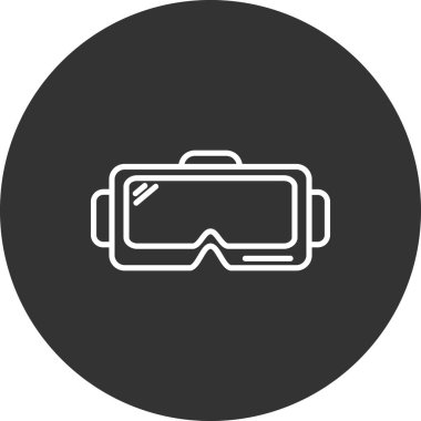 Gözlükler. Web simgesi basit illüstrasyon