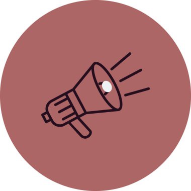 Hoparlörün vektör illüstrasyonu